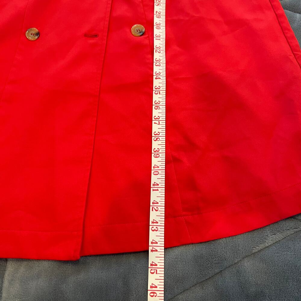 New without tags Walter Baker Freya Red Trench Coat Jacket Size Small - Picture 12 of 16